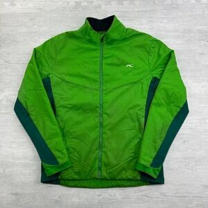 KJUS FRX 3D Map Jacket Mens Medium Green Full Zip Ski Coat
